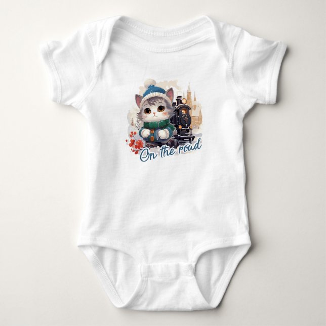 Auf der Straße Baby Strampler (Vorderseite)