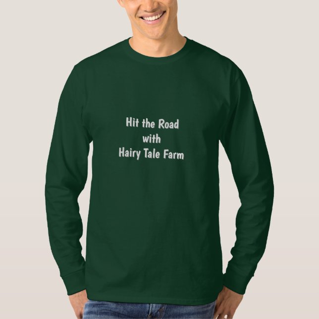 Auf der Straße mit Hairy Tale Farm T-Shirt (Vorderseite)