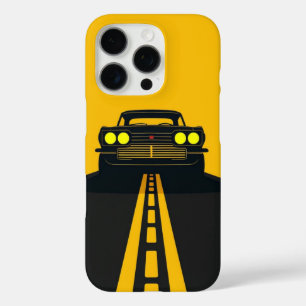 Auf der Straße – Retro-Auto-iPhone-Hülle iPhone 16 Pro Hülle