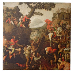 Auf der Straße zum Kalvarienberg Fliese