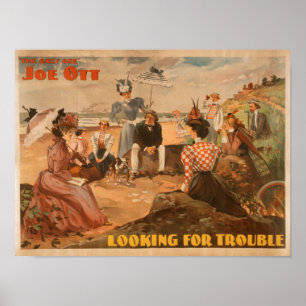 Auf der Suche nach Ärger - Strand Szene Theater Poster