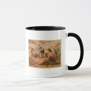 Auf der Suche nach Ärger - Strand Szene Theater Tasse