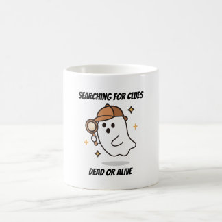 Auf der Suche nach Detektiv-Geist-Halloween-Hinwei Kaffeetasse