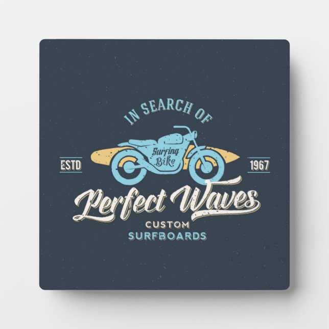 Auf der Suche nach perfektem Waves Poster Fotoplatte (Vorderseite)