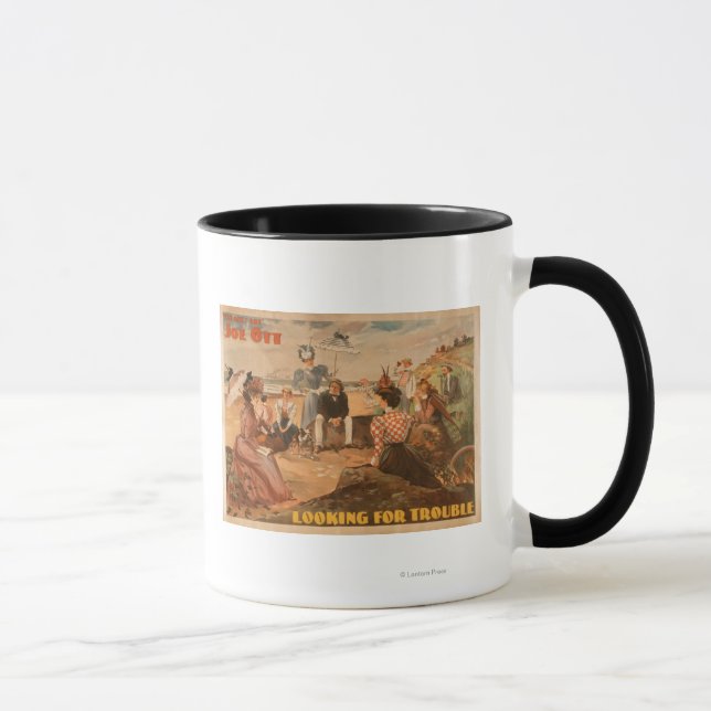 Auf der Suche nach Trouble - Beach Scene Theater Tasse (Rechts)