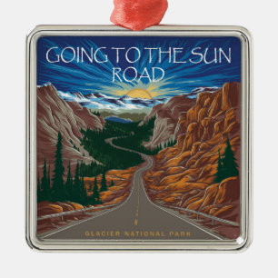 Auf der Sun Road Montana Vista Ornament Aus Metall