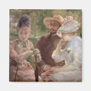 Auf der Terrasse bei Sevres, 1880 (Öl auf Magnet