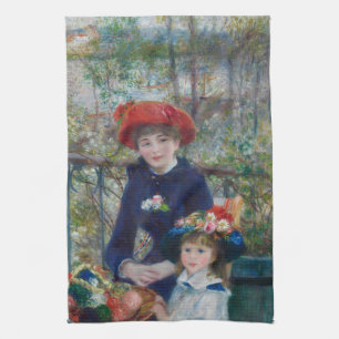 Auf der Terrasse, Impressionistisches Porträt, Ren Geschirrtuch