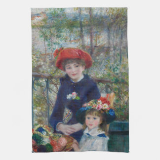 Auf der Terrasse, Impressionistisches Porträt, Ren Geschirrtuch
