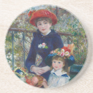 Auf der Terrasse, Impressionistisches Porträt, Ren Getränkeuntersetzer