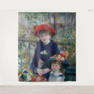 Auf der Terrasse, Impressionistisches Porträt, Ren Wandteppich