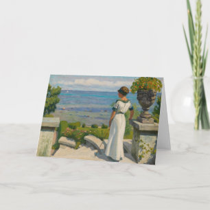 Auf der Terrasse   Paul Fischer Karte