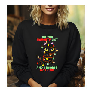 Auf der unanständigen Liste der Katzenschwärme Sweatshirt