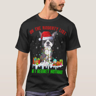 Auf der unheilvollen Liste, und ich bedaure nichts T-Shirt