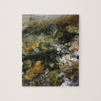 Auf der Unterseite eines Vermont-Bach-Puzzlespiels Puzzle