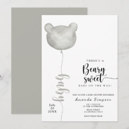 Auf der Way Baby Dusche ist ein Beary Sweet Baby. Einladung