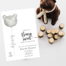 Auf der Way Baby Dusche ist ein Beary Sweet Baby.