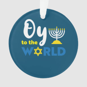 Auf der Welt, lustiges Glück Hanukkah Ornament