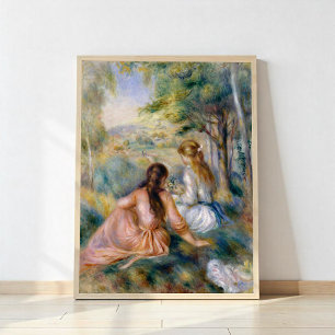 Auf der Wiese, Pierre-Auguste Renoir Poster