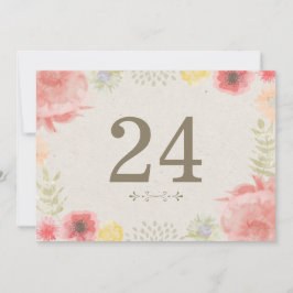 Auf der Wiese Sommer Hochzeiten Tischnummern