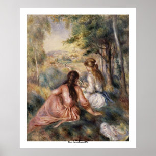 Auf der Wiese von Pierre-Auguste Renoir Poster