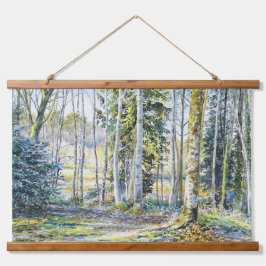 "Auf der Winterkante.." - Wandteppich Mit Holzrahmen