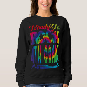Auf die 4. Stufe der Schulklasse zurück zur Gefärb Sweatshirt