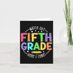 Auf die 5. Klasse schauen, ich komme den ersten Ta Karte