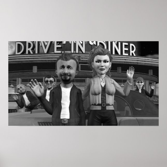 Auf die Kamera springen - kleines Poster (Vorne)