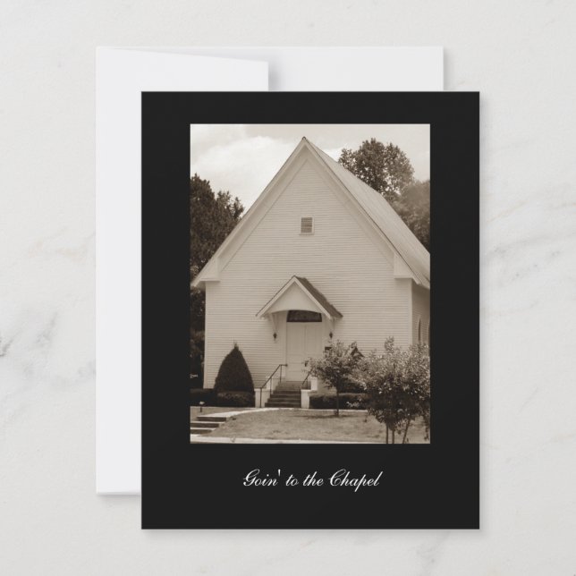 Auf die Kapelle gehen Einladung (Vorderseite)