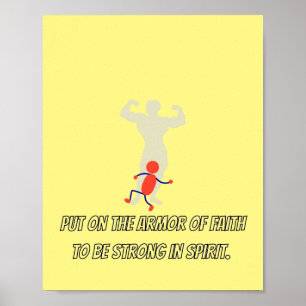 auf die Rüstung des Glaubens setzen, im Geist star Poster