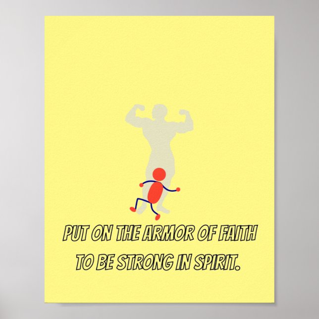 auf die Rüstung des Glaubens setzen, im Geist star Poster (Vorne)
