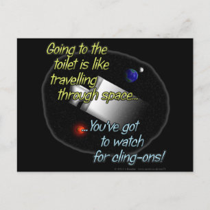 Auf die Toilette zu gehen, ist wie durch... Postkarte