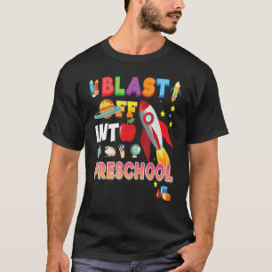 Auf die Vorschulrakete zurück zum Schulkind T-Shirt