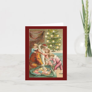 Auf die Weihnachtskarte für den Sohn Feiertagskarte