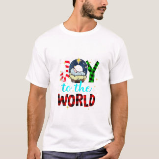 Auf die Welt Jesus Weihnachten T-Shirt
