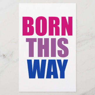 Auf diese Weise geboren Bisexuell Bi Stolz LGBTQ Flyer