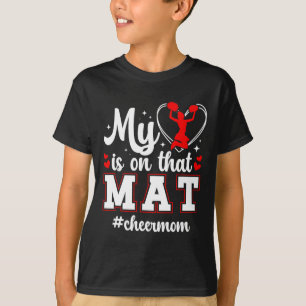 Auf dieser Matte Cheer Mom Cheerleading-Mutter ein T-Shirt