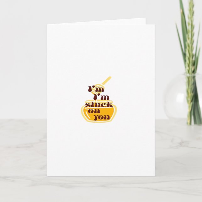 Auf dir bleibt meine Liebe Minimal Design  Karte (Vorderseite)