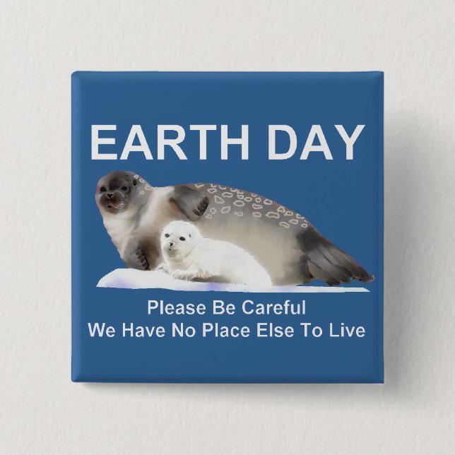 Auf dünnen Eisen Button (Vorderseite)