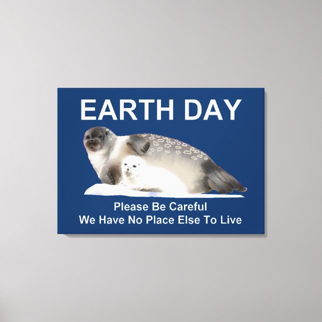 Auf dünnen Eisen Leinwanddruck (Vorderseite)