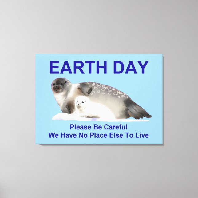 Auf dünnen Eisen Leinwanddruck (Vorderseite)