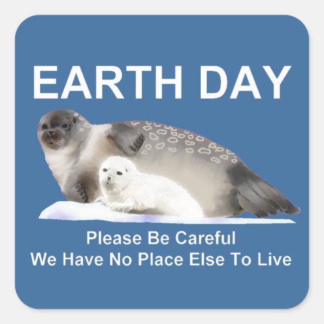 Auf dünnen Eisen Quadratischer Aufkleber (Vorderseite)