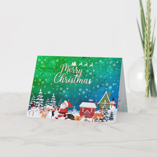 Auf eine besondere Grandtochter Frohe Weihnachtska Karte (Vorderseite)