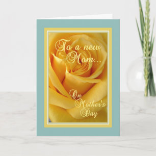 Auf eine junge Mutter über die Gelbe Rose der Mutt Karte