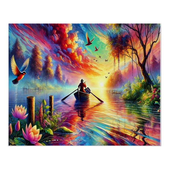 🚣 ‍ auf eine Traumreise mit Jedem Entsperren ♂️! Poster (Vorderseite)