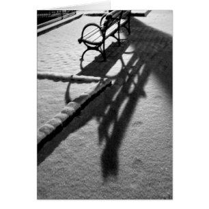'Auf eine Winternacht' leere Grußkarte