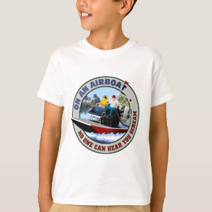 Auf einem Airboat kann niemand Sie hören zu T-Shirt