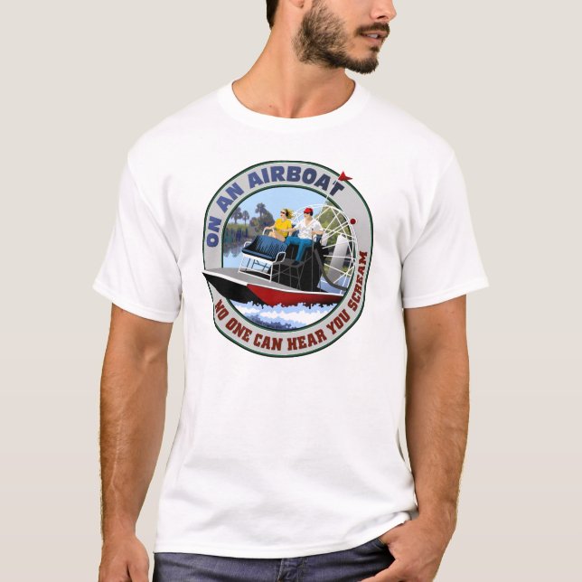 Auf einem Airboat T-Shirt (Vorderseite)
