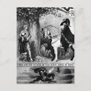Auf einem blassen Pferd Postkarte